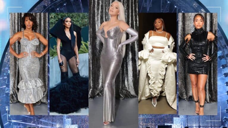 Beyoncé wore a custom silver Versace look, Kelly Rowland in a metallic Jean Paul Gaultier Haute Couture dress, Michelle Williams in a black Bishme Cromartie look and more celebs!  – Daily fashion bomb